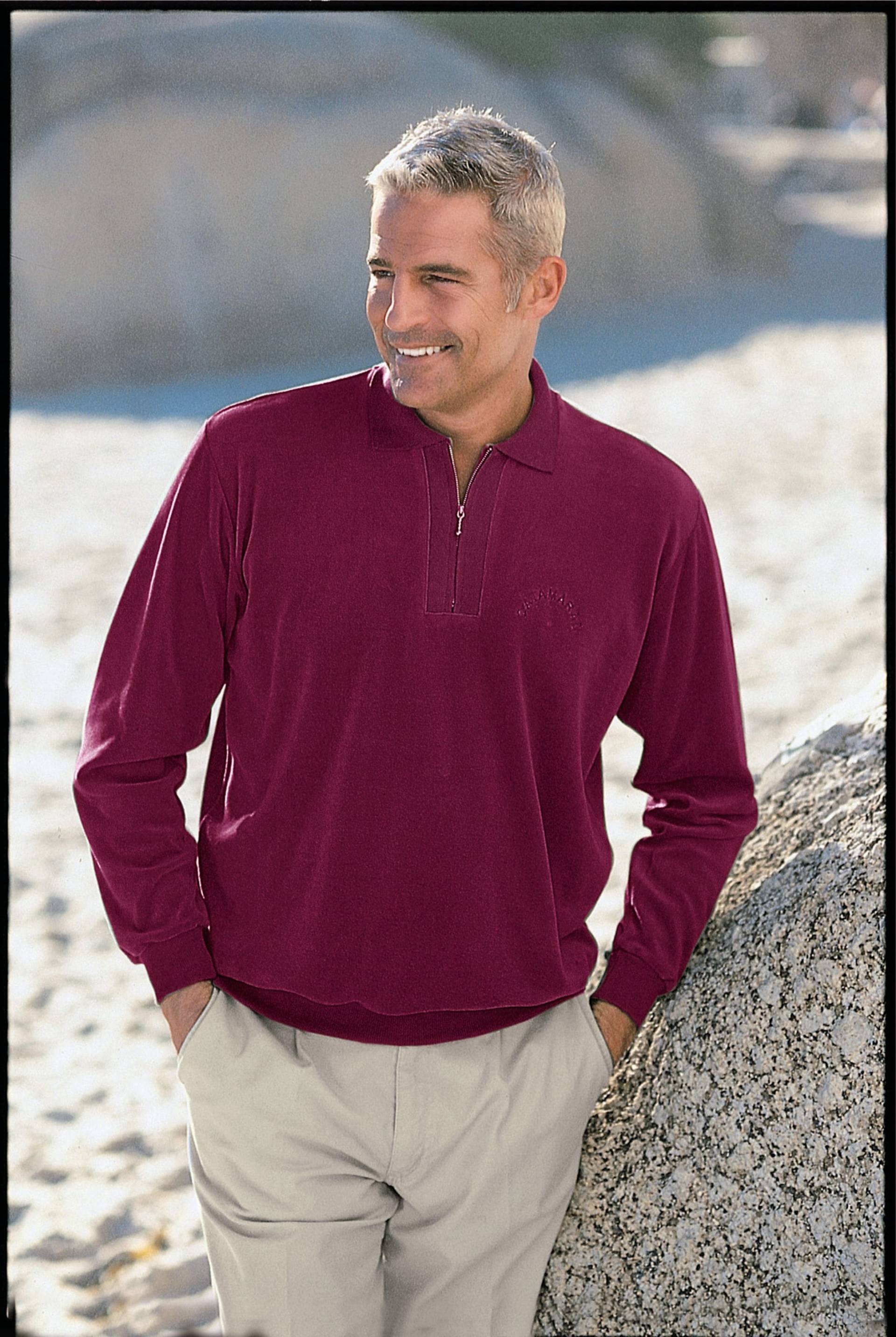 Sieh an! Herren Sweatshirt aubergine von Catamaran