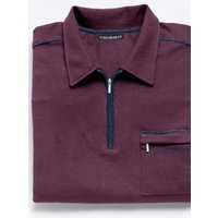 Witt Herren Kurzarm-Poloshirt, aubergine von Catamaran