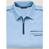 Witt Weiden Herren Kurzarm-Poloshirt hellblau von Catamaran