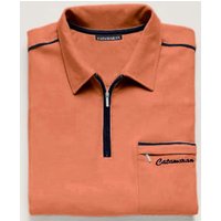 Witt Weiden Herren Kurzarm-Poloshirt terrakotta von Catamaran