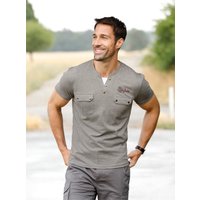 Witt Weiden Herren Kurzarm-Shirt grau-meliert von Catamaran