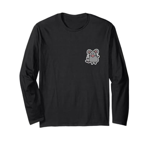 Lustige Maus Geschenke für Mädchen Jungen Mama Papa Frauen Männer Kinder Ratten Langarmshirt von Catch That Mouse