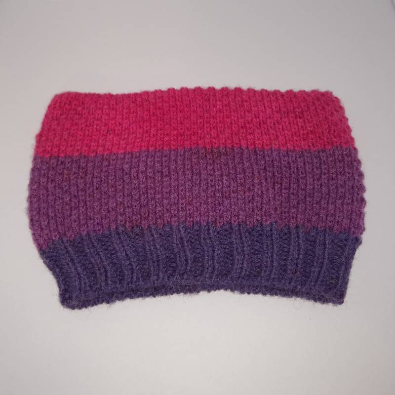 strickmütze/Katzenmütze - Pink Und Lila von Catcozy