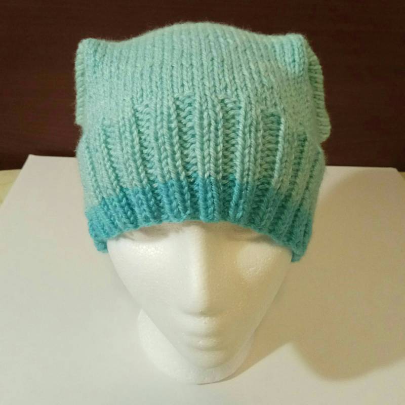 strickmütze/Katzenmütze - Türkis strickmütze/Katzenmütze - Türkis von Catcozy