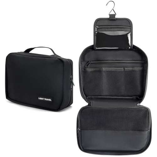 Kulturbeutel zum Aufhängen, wasserdichter Reise-Kulturbeutel für Herren, faltbarer Kosmetik- & Kabel-Organizer für Geschäftsreisen, Urlaub Kulturbeutel zum Aufhängen, wasserdichter Reise-Kulturbeutel für Herren, faltbarer Kosmetik- & Kabel-Organizer für Geschäftsreisen, Urlaub von Catephe