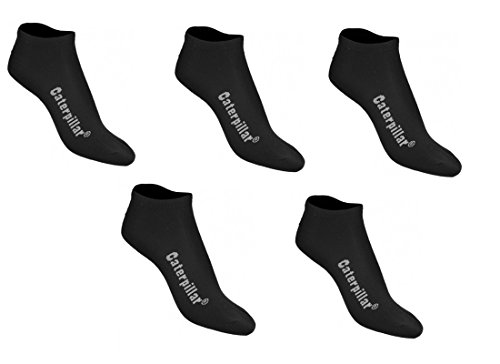 Caterpillar CAT wahlweise 5|10|15 Paar Sneakersocken, Schwarz oder Weiß oder Farbmix, 39-42 | 43-46 | 47-50, Kurzschaftsocken, Socken (39-42, 10 Paar Schwarz) von Caterpillar