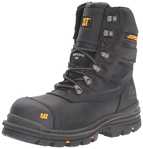 Cat Footwear Premier 8 Sicherheitsstiefel für Herren, Schwarz , 44 EU von Caterpillar