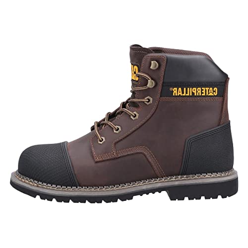 Cat Powerplant Sicherheits-Arbeitsstiefel mit Kappe, braun, 40 EU von Caterpillar