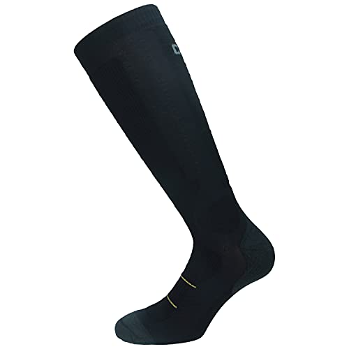 Caterpillar 1 Paar CAT Long Socken für Herren mit abgestufter Kompression, verbessert die Durchblutung und beschleunigt die Muskelregeneration (Schwarz, 39-42) von Caterpillar