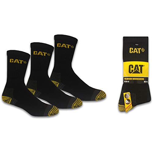 CAT Caterpillar 12 Paar PREMIUM WORK Arbeitssocken Business Socken Strümpfe Größe 39-42 von CAT Caterpillar