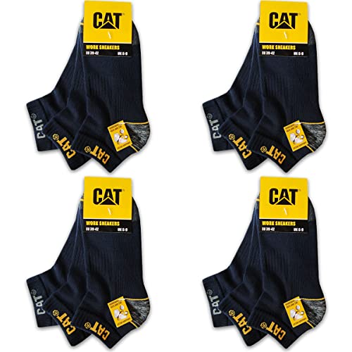 Caterpillar 12 Paar CAT WORK SNEAKERS ArbeitsSneaker Sneaker ArbeitsSocken Socken Strümpfe Größe 39-50 (39-42, 12 Paar Blau) von Caterpillar