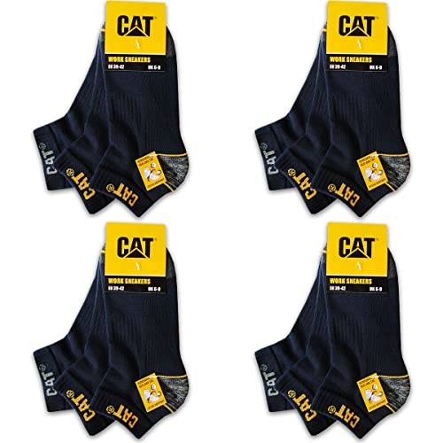 Caterpillar CAT 12 Paar WORK SNEAKERS ArbeitsSneaker Sneaker ArbeitsSocken Socken Strümpfe Größe 39-50 (47-50, 12 Paar Blau) von Caterpillar