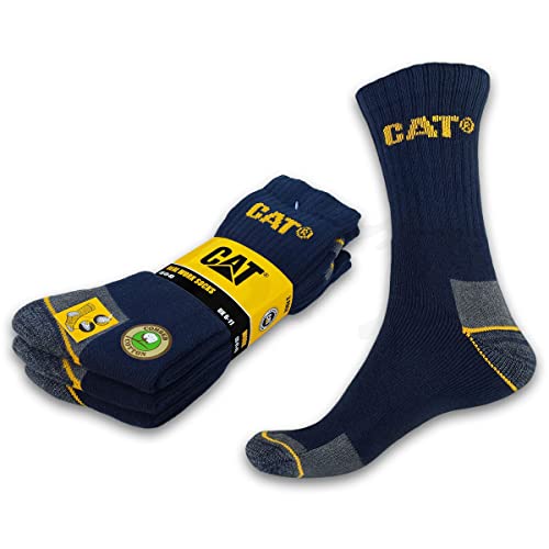 Caterpillar CAT® REAL WORK SOCKS Damen Herren Arbeitssocken Business Socken Strümpfe Größe 35-50 (41-45, 15 Paar Blau) von Caterpillar