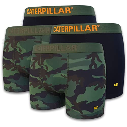 Caterpillar CAT Herren Boxershorts Camouflage Boxer Short Unterhosen in Größen M, L, XL, XXL, 3XL (4er, 8er oder 12er Pack) (DE/NL/SE/PL, Alphanumerisch, 3XL, Regular, Regular, 4) von Caterpillar