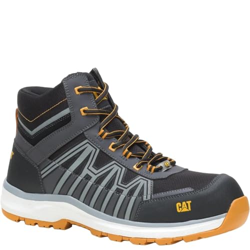 CAT Workwear Charge S3 Herren-Sicherheitsschuhe, wasserabweisend, Schwarz, 42 EU von CAT