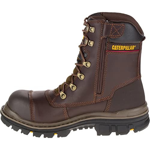 Caterpillar CAT Workwear Herren Premier Sicherheits-Arbeitsstiefel mit Schnürung, braun, 46 EU von Caterpillar