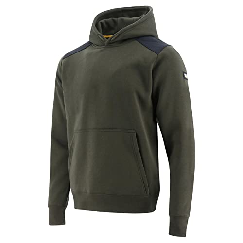 Caterpillar Cat Workwear Essentials Herren-Kapuzenpullover, Army Moss, XXL von Caterpillar