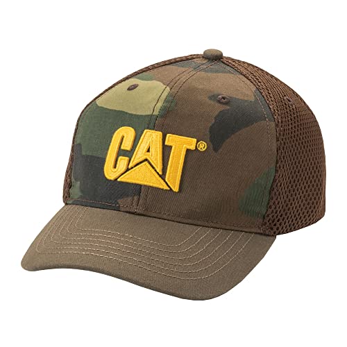 Caterpillar Herren Acitve Mesh Stretch Cap Baseballkappe, Woodlang/Camouflage, L/XL von Caterpillar