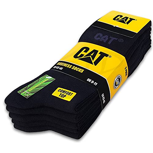 Caterpillar Herren Business Socks 5er-Pack CAT Socken Arbeitssocken Größenauswahl 35-50 (35-38, Schwarz (Black)) von Caterpillar