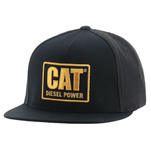 Caterpillar Herren Diesel Power Flat Bill Cap Baseballkappe, schwarz, Einheitsgröße von Caterpillar