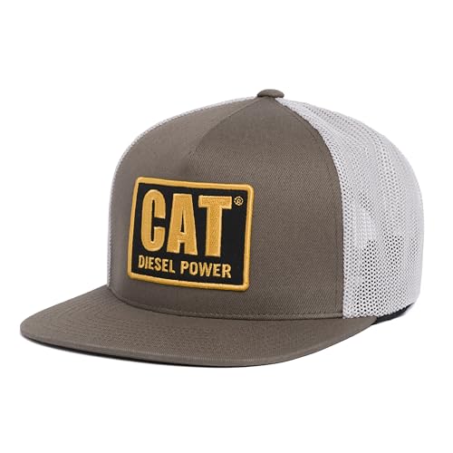 Caterpillar Herren Diesel Power Flat Bill Cap Baseballkappe, Dark Earth, Einheitsgröße von Caterpillar