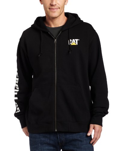 Caterpillar Herren Banner Zip Hoodie, Schwarz, Medium von Caterpillar