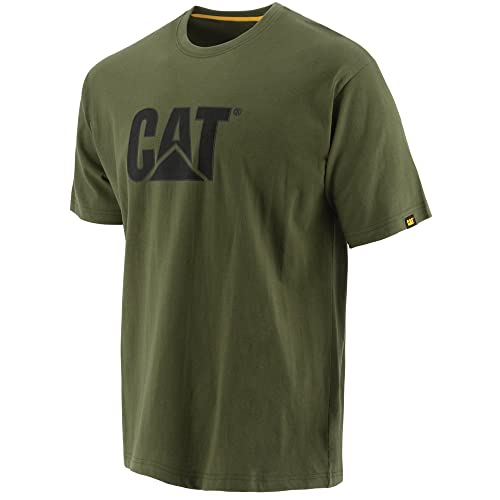 Caterpillar Herren Kurzarm-T-Shirt mit CAT-Logo (3XL) (Grün) von Caterpillar