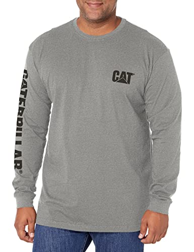 Caterpillar Herren T-Shirt, Dark Heather Grey, L Hoch von Caterpillar