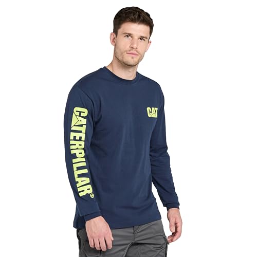 Trademark Banner Long Sleeve T-Shirt BlueYellow von Caterpillar