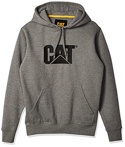 Caterpillar Herren Trademark Hoodies mit gesticktem Cat Front Logo, S3 Cord Management System und Beuteltasche Sweatshirt, dunkelgrau (Dark Heather Grey), XXX-Large von Caterpillar