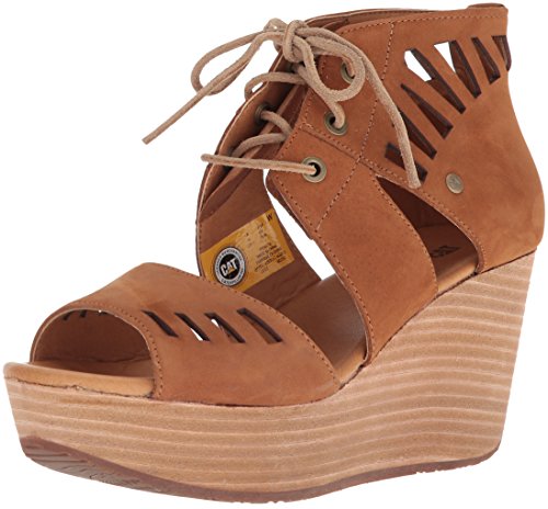 Caterpillar Women's Alma Ghillie Tie Platform Wedge Sandal von Cat Footwear