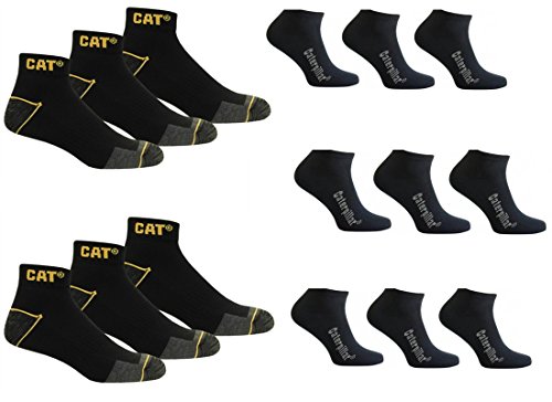 Unbekannt CAT Caterpillar Sommerpaket 8|16 Paar Sneakersocken für Arbeit und Freizeit im Kombipaket, Schwarz, 39-42 oder 43-46 (39-42, 3 Paar Arbeit + 5 Paar Freizeit) von Caterpillar