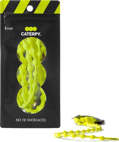 Caterpy RUN - Ultimative schnürsenkelfreie Schuhe für Erwachsene und Kinder - Vielseitige und einfach zu verwendende Schnürsenkel - Elektrisches Gelb von Caterpy