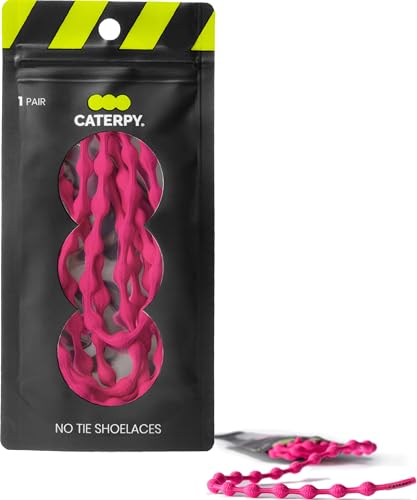 Caterpy RUN - Ultimative schnürsenkelfreie Schuhe für Erwachsene und Kinder - Vielseitige und einfach zu verwendende Schnürsenkel - Flamingo Pink von Caterpy