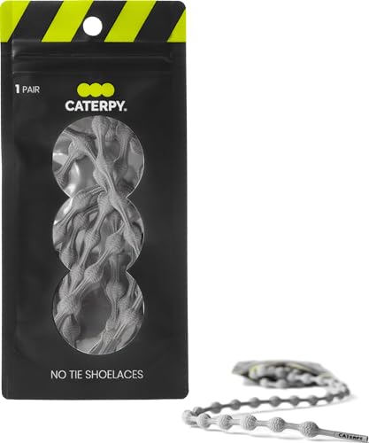 Caterpy RUN - Ultimative schnürsenkelfreie Schuhe für Erwachsene und Kinder - Vielseitige und einfach zu verwendende Schnürsenkel - Ghost Grau von Caterpy