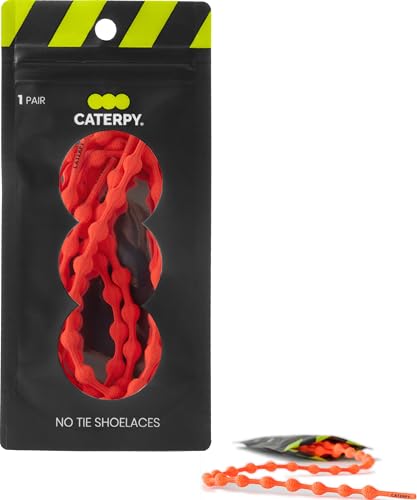 Caterpy RUN - Ultimative schnürsenkelfreie Schuhe für Erwachsene und Kinder - Vielseitige und einfach zu verwendende Schnürsenkel - Zitrus Orange von Caterpy