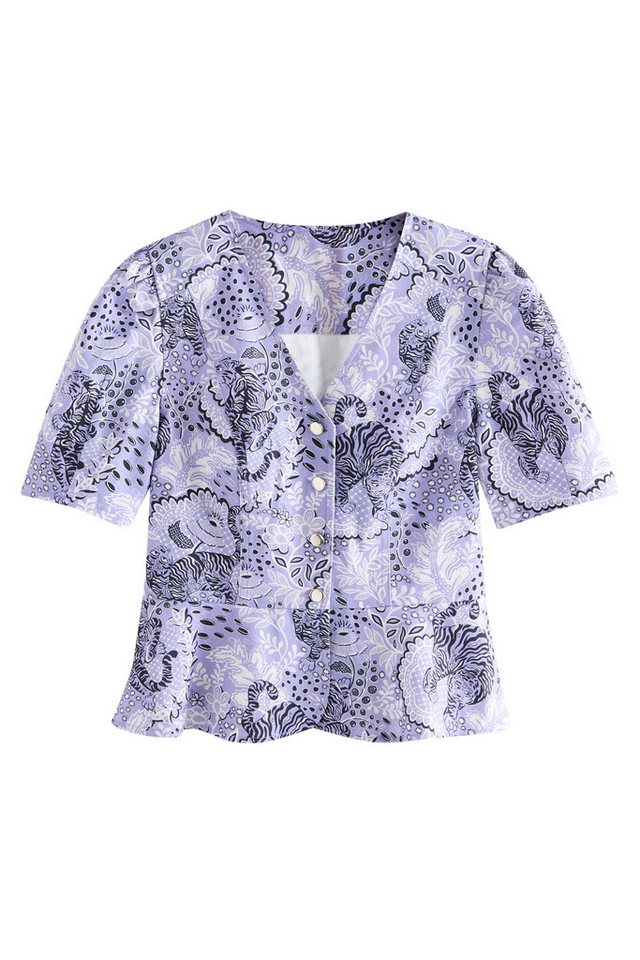 Cath Kidston Jeansbluse Cath Kidston Jeansoberteil mit Schößchen (1-tlg) von Cath Kidston