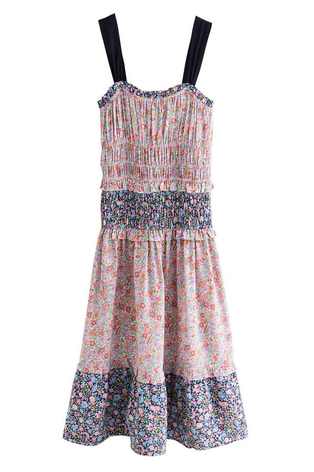 Cath Kidston Midikleid Cath Kidston gerüschtes Midikleid aus Baumwolle (1-tlg) von Cath Kidston