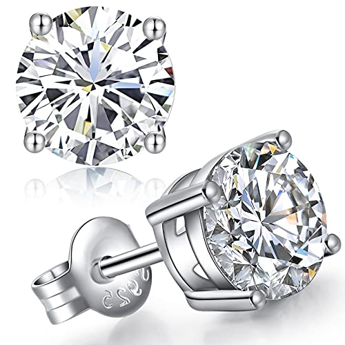 Männer Ohrringe Herren Ohrringe Silber 925 Stecker Diamant Ohrringe Herren Silber Ohrstecker Herren Mann Ohrringe Ohrstecker Männer Ohrstecker Silber 925 Zirkonia Ohrringe Herren Ohrringe Viereckig von jiamiaoi