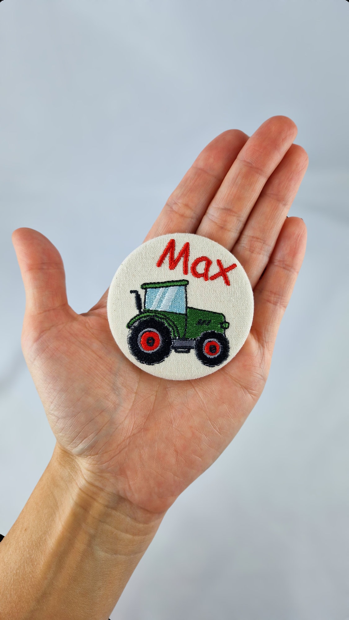 Button Mit Name Und Fahrzeug von CathisStickstuebchen