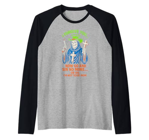 Christian Humor Sin No More Or Do Fun Damen Religiös Raglan Christian Humor Sin No More Or Do Fun Damen Religiös Raglan von Catholic Holy Humor Christian Spiritual Clothing
