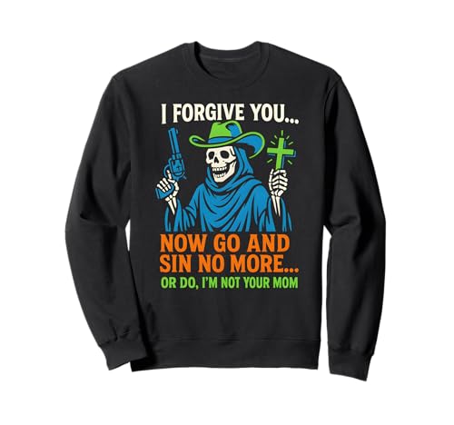 Christian Humor Sin No More Or Do Fun Damen Religiös Sweatshirt Christian Humor Sin No More Or Do Fun Damen Religiös Sweatshirt von Catholic Holy Humor Christian Spiritual Clothing