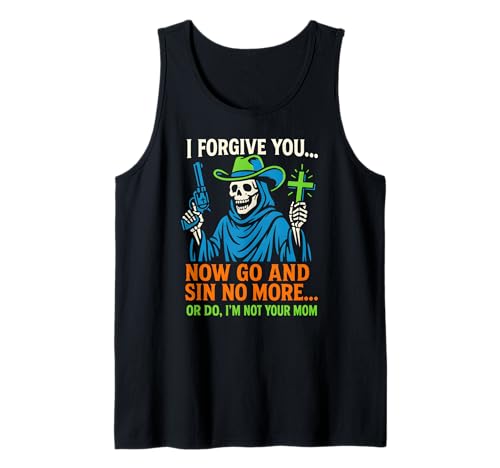 Christian Humor Sin No More Or Do Fun Damen Religiös Tank Top Christian Humor Sin No More Or Do Fun Damen Religiös Tank Top von Catholic Holy Humor Christian Spiritual Clothing
