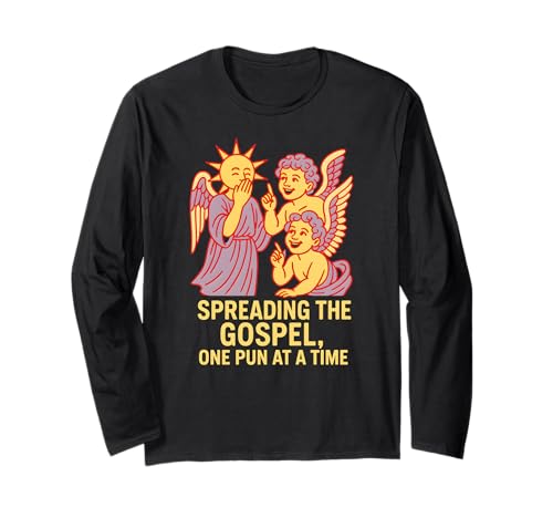 Heilige Wortspiele, die Spaß am Evangelium verbreiten, christlicher Glaube für Männer Langarmshirt Heilige Wortspiele, die Spaß am Evangelium verbreiten, christlicher Glaube für Männer Langarmshirt von Catholic Holy Humor Christian Spiritual Clothing
