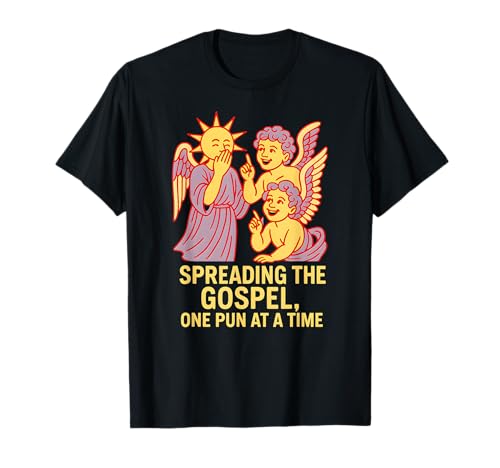 Heilige Wortspiele, die Spaß am Evangelium verbreiten, christlicher Glaube für Männer T-Shirt Heilige Wortspiele, die Spaß am Evangelium verbreiten, christlicher Glaube für Männer T-Shirt von Catholic Holy Humor Christian Spiritual Clothing