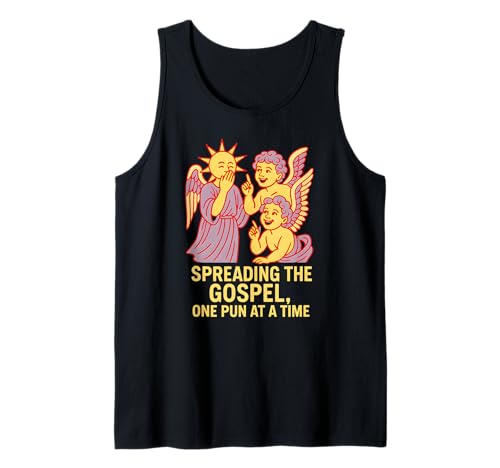 Heilige Wortspiele, die Spaß am Evangelium verbreiten, christlicher Glaube für Männer Tank Top Heilige Wortspiele, die Spaß am Evangelium verbreiten, christlicher Glaube für Männer Tank Top von Catholic Holy Humor Christian Spiritual Clothing