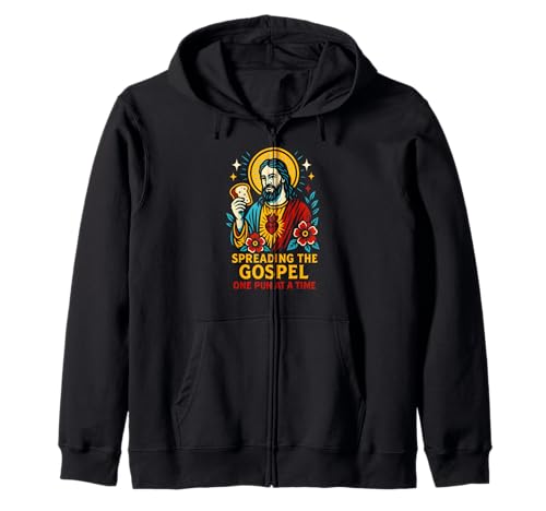 Jesus Wortspiele, die das Evangelium verbreiten, Cooler christlicher Glaube für Männer Kapuzenjacke Jesus Wortspiele, die das Evangelium verbreiten, Cooler christlicher Glaube für Männer Kapuzenjacke von Catholic Holy Humor Christian Spiritual Clothing