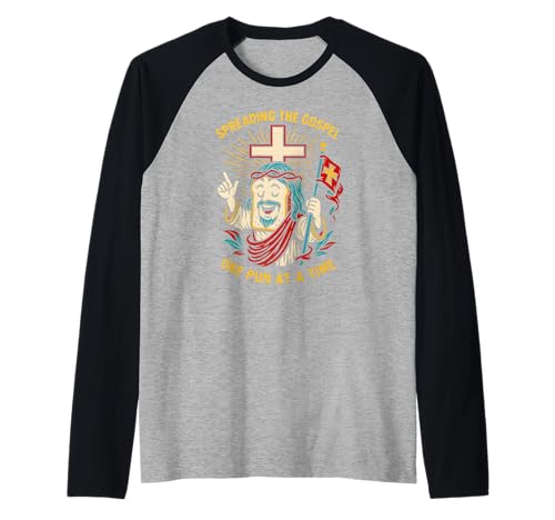 Jesus Wortspiele, die das Evangelium verbreiten, Cooler christlicher Glaube für Männer Raglan Jesus Wortspiele, die das Evangelium verbreiten, Cooler christlicher Glaube für Männer Raglan von Catholic Holy Humor Christian Spiritual Clothing