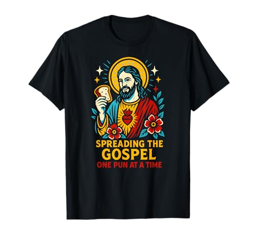 Jesus Wortspiele, die das Evangelium verbreiten, Cooler christlicher Glaube für Männer T-Shirt Jesus Wortspiele, die das Evangelium verbreiten, Cooler christlicher Glaube für Männer T-Shirt von Catholic Holy Humor Christian Spiritual Clothing