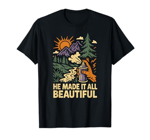 Nature He Made It All Beautiful Vintage Damen Christian T-Shirt Nature He Made It All Beautiful Vintage Damen Christian T-Shirt von Catholic Holy Humor Christian Spiritual Clothing